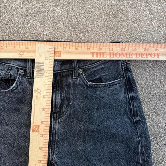 Y2K Grunge Slim Fit Stacked Gray Wash Denim Jeans (24x30) - Picture 4 of 6